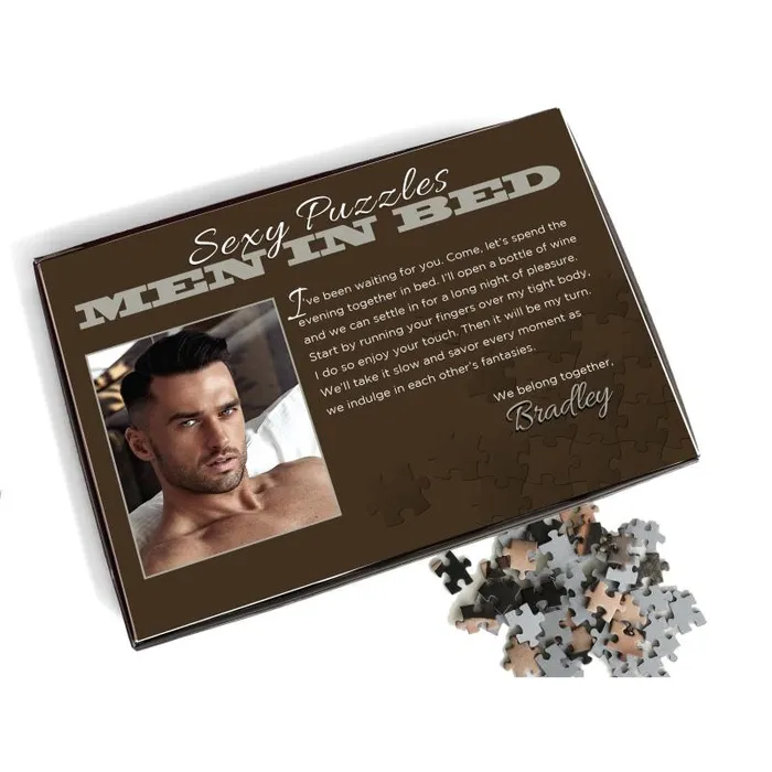 Little Genie Female Sex Toys | Sexy Puzzles - Men in Bed - Bradley Little Genie Female Sex Toys | Sexy Puzzles - Men in Bed - Bradley