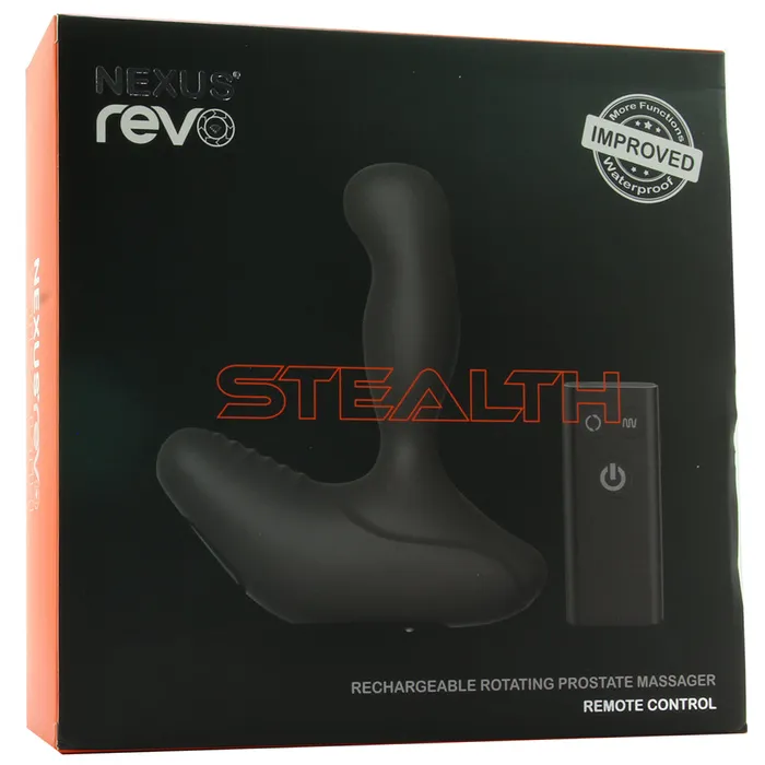 Anal Revo Stealth Rotating Remote Prostate Massager in Black Nexus Anal Revo Stealth Rotating Remote Prostate Massager in Black Nexus