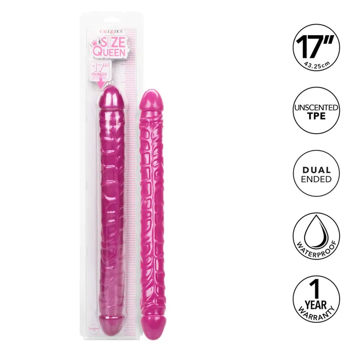 California Exotic Novelties Size Queen 17 inches Pink Extra Long Dildo Dildos