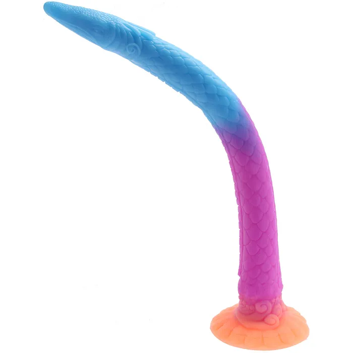 XR Brands Dildos Creature Cocks Makara Glow in the Dark Snake Dildo