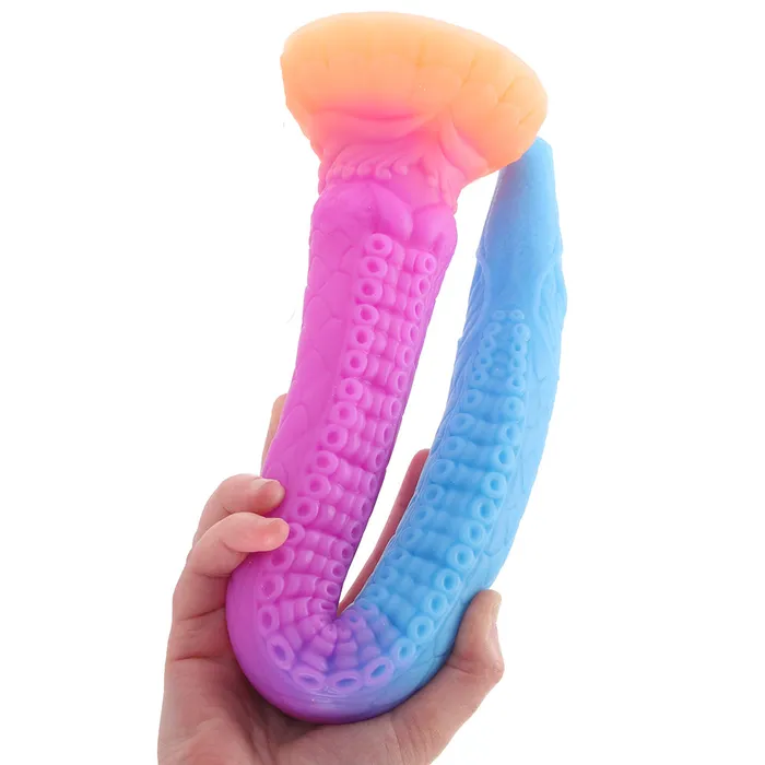 XR Brands Dildos Creature Cocks Makara Glow in the Dark Snake Dildo