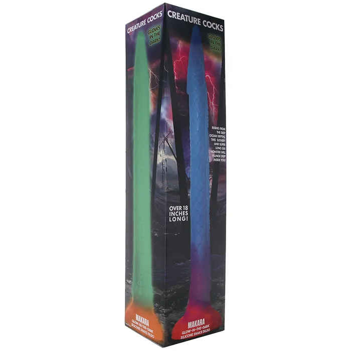 XR Brands Dildos Creature Cocks Makara Glow in the Dark Snake Dildo