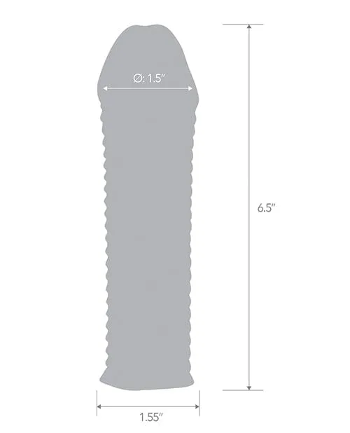 Blue Line C B 65 Textured Penis Enhancing Sleeve Extension Clear Blue Line Male Sex Toys Blue Line C B 65 Textured Penis Enhancing Sleeve Extension Clear Blue Line Male Sex Toys