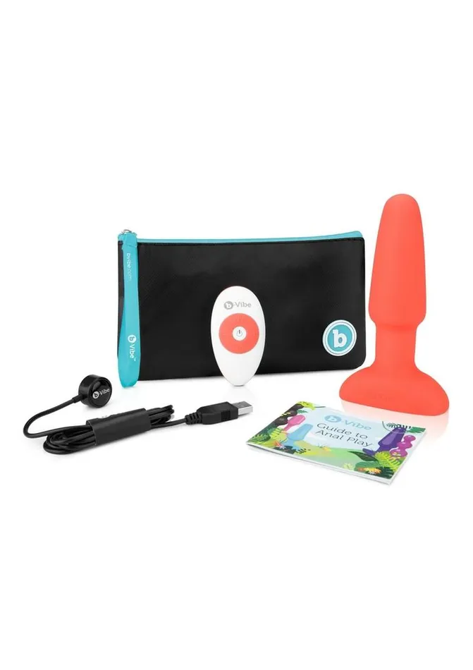bVibe Male Sex Toys BVibe Rimming Plug 2 Rechargeable Silicone Anal Plug with Remote