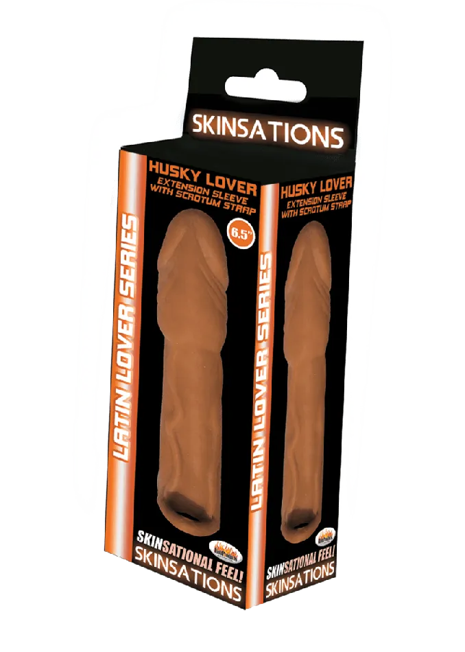 Anal Hott Products Skinsations Latin Lover Series Husky Lover 65 Inch Brown