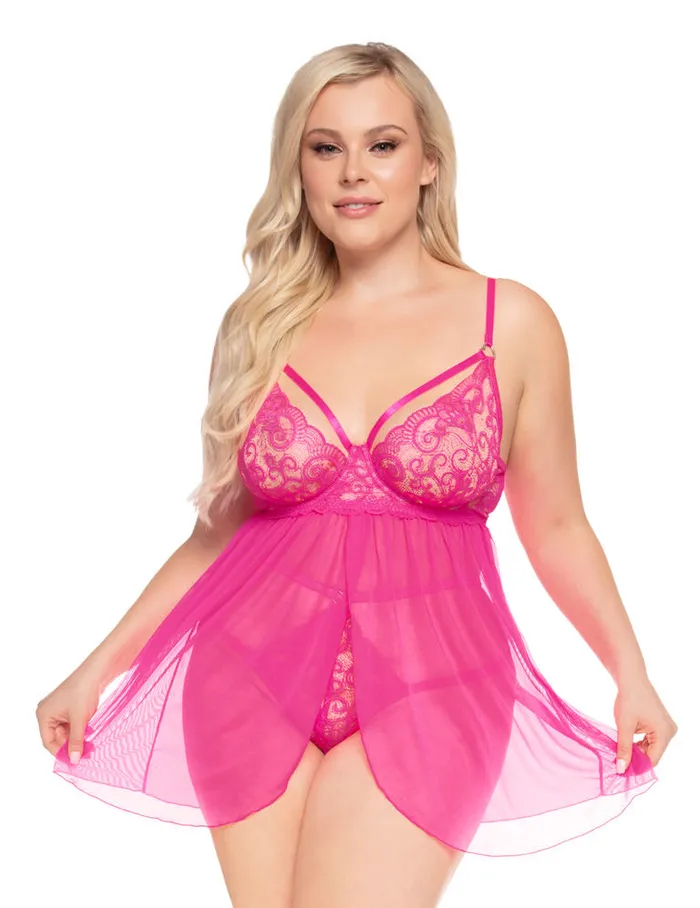 Strappy Babydoll HighRise GString 4 LEFT Pure Romance By Val Vibrators Strappy Babydoll HighRise GString 4 LEFT Pure Romance By Val Vibrators