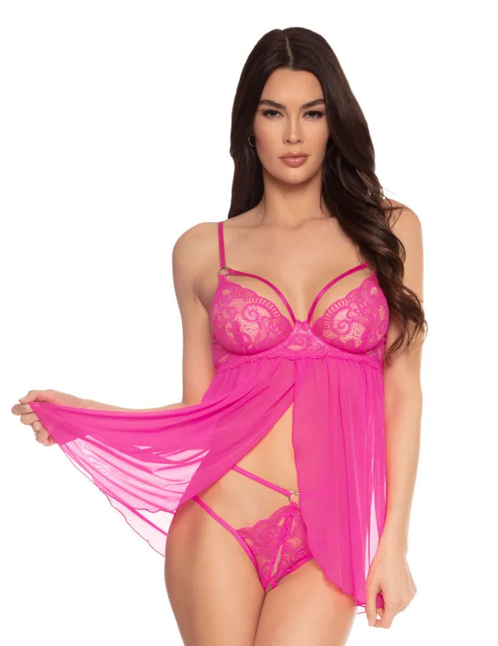 Strappy Babydoll HighRise GString 4 LEFT Pure Romance By Val Vibrators Strappy Babydoll HighRise GString 4 LEFT Pure Romance By Val Vibrators