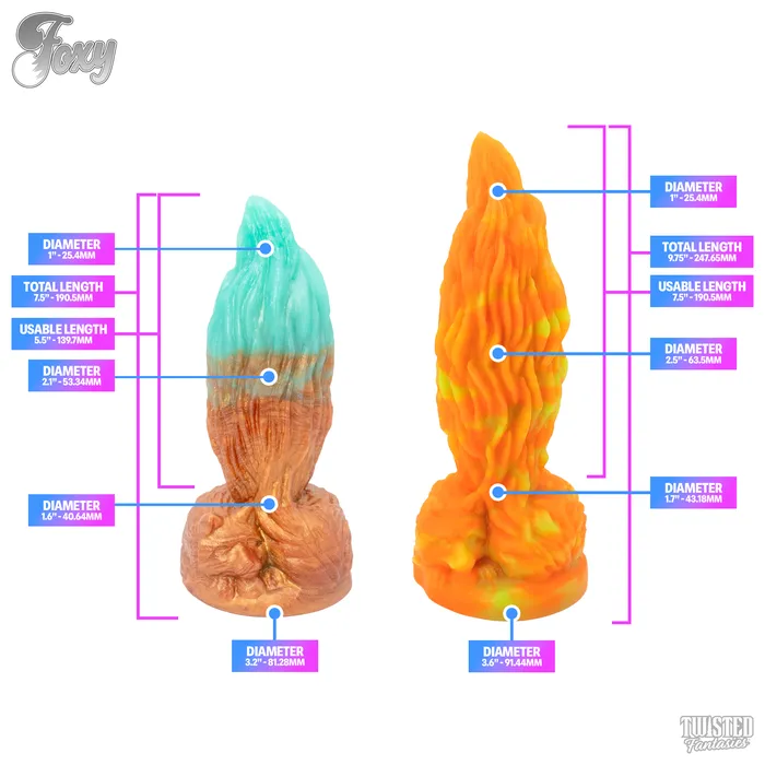 Twisted Fantasies Female Sex Toys Foxy the Fox Fantasy Dildo
